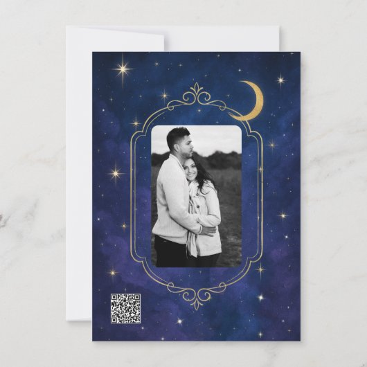 Invitation Une nuit parmi les Stars Celestial Mariage (Dos)