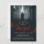 Invitation Une Nuit Pour Mourir ! Fête d'Halloween (Devant)