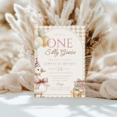 Invitation Une oie bête En vichy 1er anniversaire