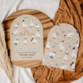 Invitation Une oie idiote | 1ère fête d'anniversaire