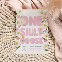 Une oie idiote | Filles florales roses 1er anniver