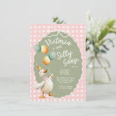 Invitation Une oie sotte fête d'anniversaire (Debout devant)