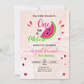 Invitation une pastèque un petit chou à la pastèque (Devant)