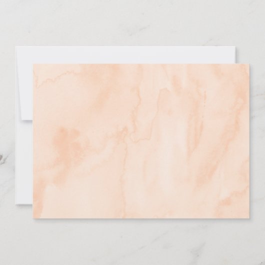 Invitation Une Pêche Douce Premier anniversaire (Dos)