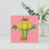 Invitation Une Perdrix dans un Poireau (Debout devant)