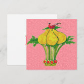 Invitation Une Perdrix dans un Poireier (Devant / Derrière)