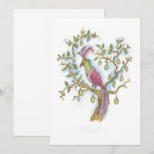 Invitation Une Perdrix dans un Poireier (Devant / Derrière)