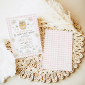 Invitation Une petite abeille arrive Bébé Shower 