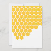 Invitation une petite abeille douce est sur le baby shower de (Dos)