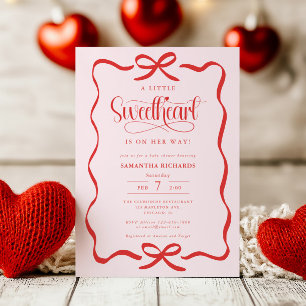 Invitation Une petite amoureuse pour la Saint-Valentin baby s