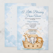 Invitation Une petite bénédiction d'en haut Baptême de l'Arch (Devant / Derrière)