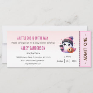 Invitation Une petite Boo est en route Invitation, Halloween 