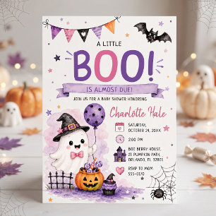 Invitation Une petite boule est presque due Baby Shower