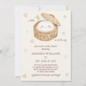 Invitation Une petite boulette arrive Baby Shower (Devant)