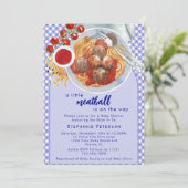 Invitation Une Petite Boulette De Viande Se Trouve Sur Le Che (Debout devant)