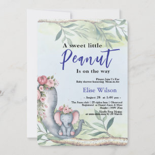 Invitation Une petite cacahuète est en route