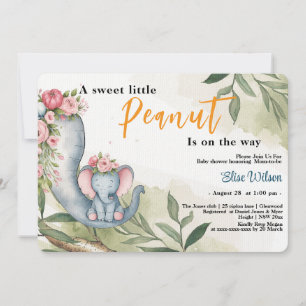 Invitation Une petite cacahuète est en route