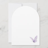 Invitation Une petite cérémonie de baby shower florale papill (Dos)