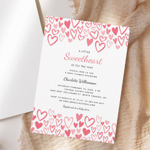 Invitation Une petite chérie Fille Baby Shower