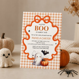 Invitation Une petite chouette est due pour Halloween Baby Sh