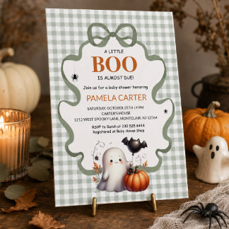 Invitation Une petite chouette est presque là pour Halloween 