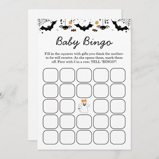 Invitation Une petite chouette est presque prête Fête Prénata (Devant / Derrière)