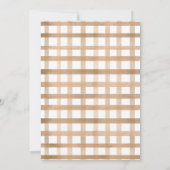 Invitation Une petite citrouille en route, lessive boho d'aut (Dos)