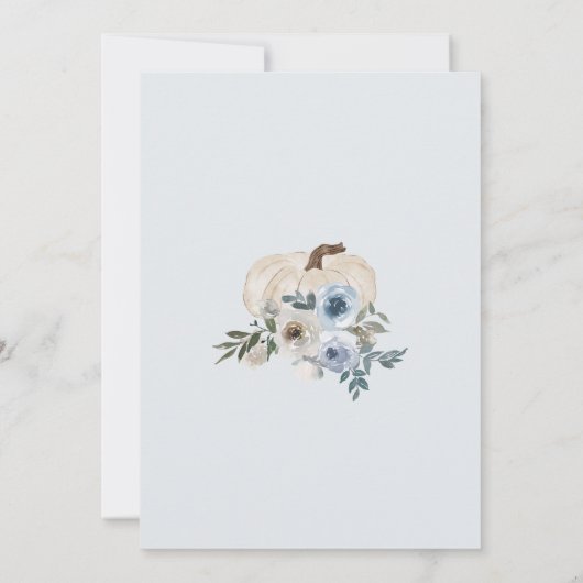 Invitation Une petite citrouille est en route Invitation, Béb (Dos)