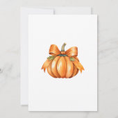 Invitation Une petite citrouille est en route Invitation, Béb (Dos)