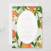 Invitation Une petite croûte | Baby shower moderne vert neutr (Devant)