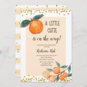 Invitation Une petite croûte est en chemin Baby shower (Devant / Derrière)