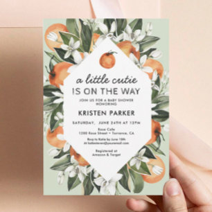 Invitation Une petite croûte se trouve sur le Baby shower Way