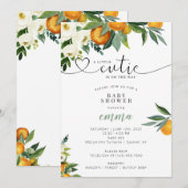 Invitation Une Petite Cutie Est En Voie D'Invitation (Devant / Derrière)