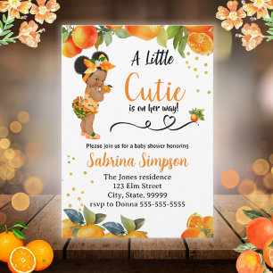 Invitation Une petite Cutie est sur son Baby shower Invitatio