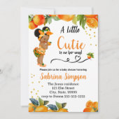 Invitation Une petite Cutie est sur son Baby shower Invitatio (Devant)