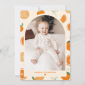 Invitation Une Petite Cutie Première fête d'anniversaire (Dos)