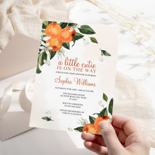Invitation Une Petite Cutie Se Trouve En Chemin Baby shower