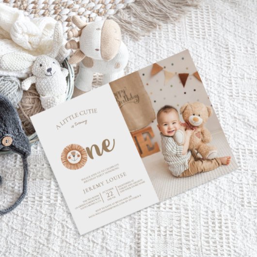 Invitation Une Petite Cutie Tourne Un Anniversaire Boho