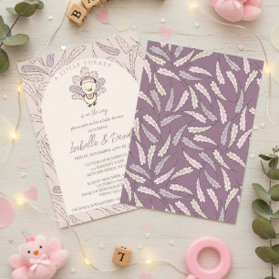 Invitation Une petite dinde est en route Baby Shower d'automn
