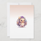 Invitation Une petite dinde est sur le chemin de l'invitation (Dos)