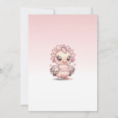 Invitation Une petite dinde est sur le chemin Invitation, Mer (Dos)