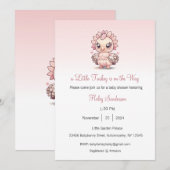 Invitation Une petite dinde est sur le chemin Invitation, Mer (Devant / Derrière)