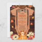 Invitation Une petite dinde Faire part de naissance rustique (Devant)
