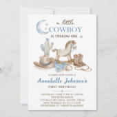 Invitation Une petite douche de bébé cow-boy (Devant)