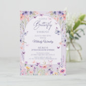 Invitation Une petite fée arrive Baby Shower (Debout devant)