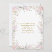 Invitation Une petite fée arrive Baby Shower (Dos)