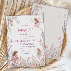 Invitation Une petite fée est en route Baby Shower