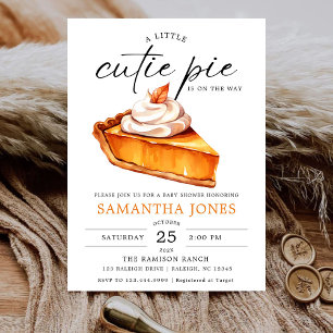Invitation Une petite fée pumpkin automne Baby Shower