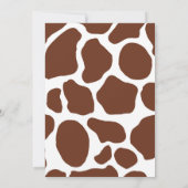 Invitation Une Petite Fête Baby shower Cowboy (Dos)