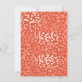 Invitation Une petite fête bébé automnale rustique orange Cit (Dos)